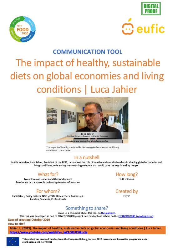 The impact of healthy, sustainable diets on global economies and living conditions | Luca Jahier