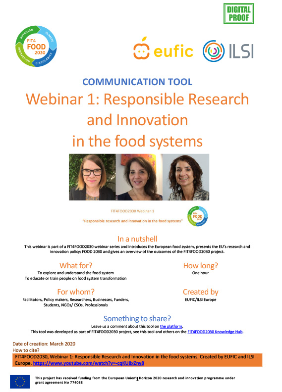 RRI in the food systems: Webinar #1